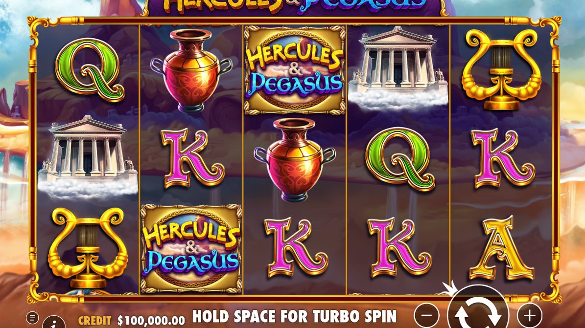 Win screen showing the payout for a winning line