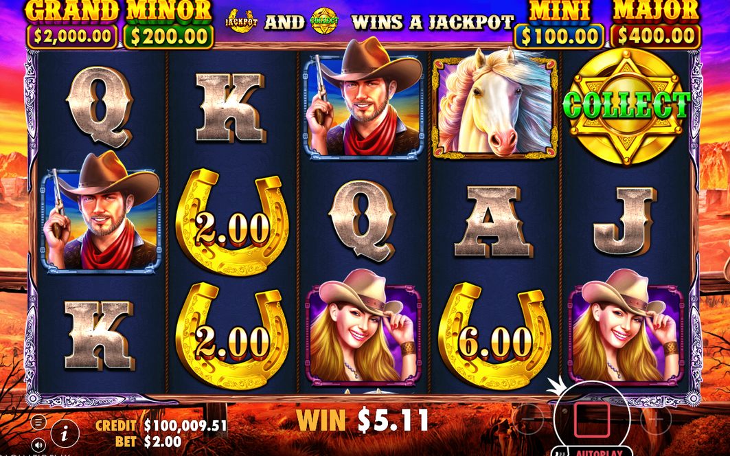 A paid win on one of the 25 paylines
